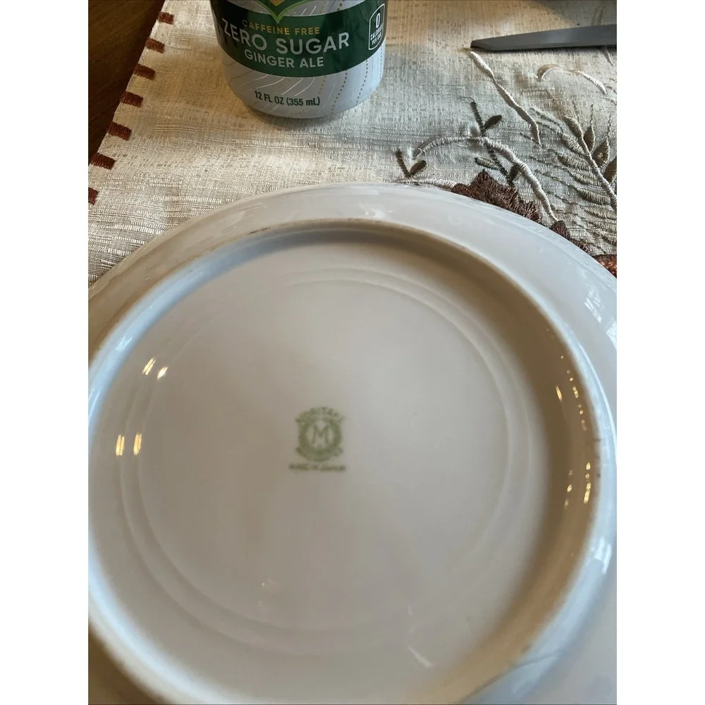 vintage, hand-painted porcelain plate, from the Noritake Lusterware collection
